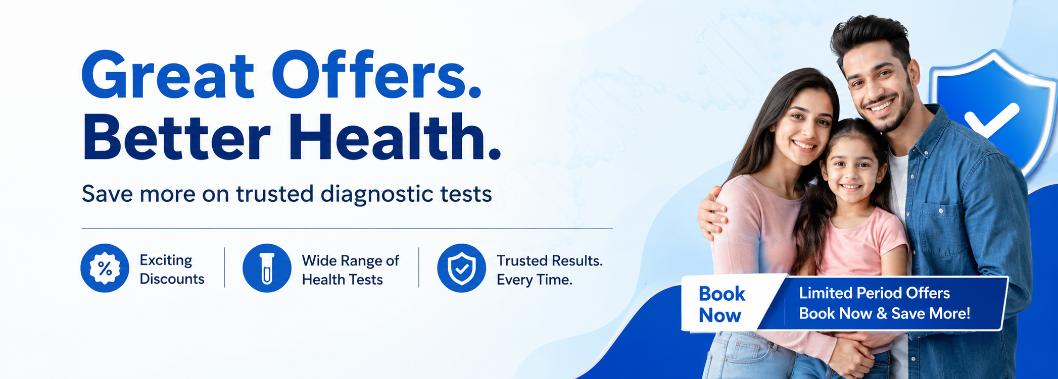 Great Offers. Better Health. Save more on trusted diagnostic tests