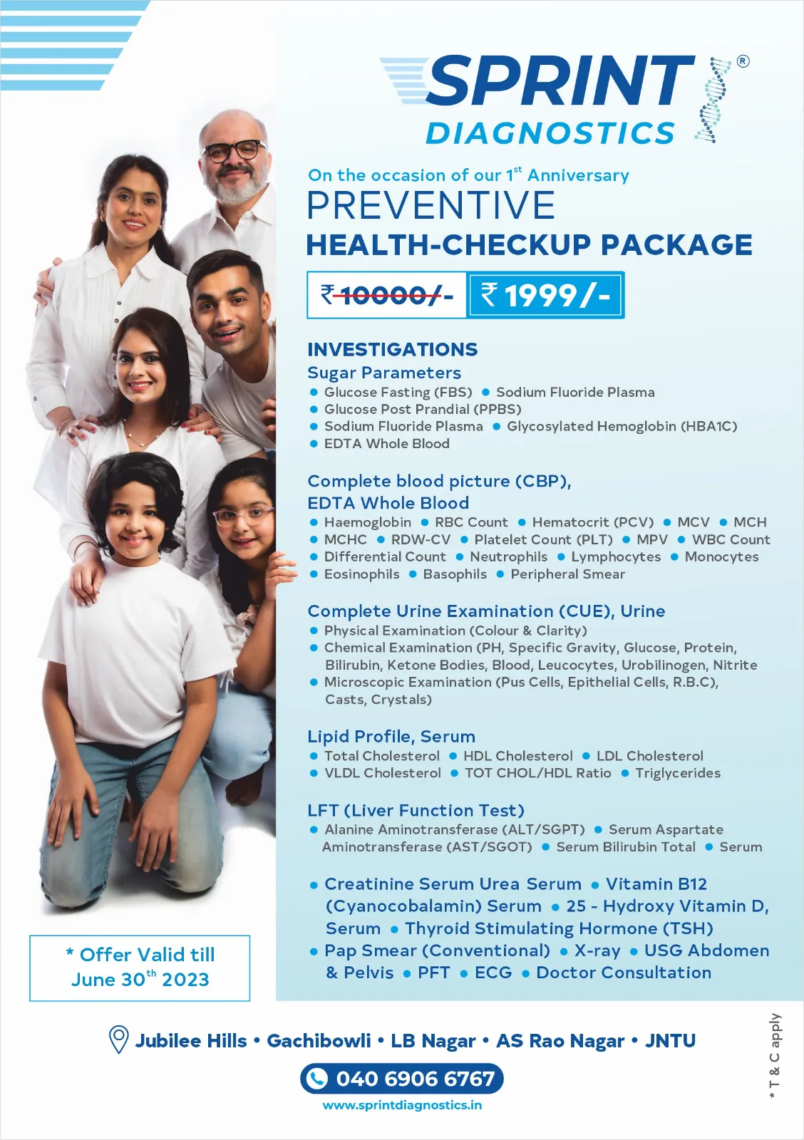 Preventive Health Checkup Package offers
